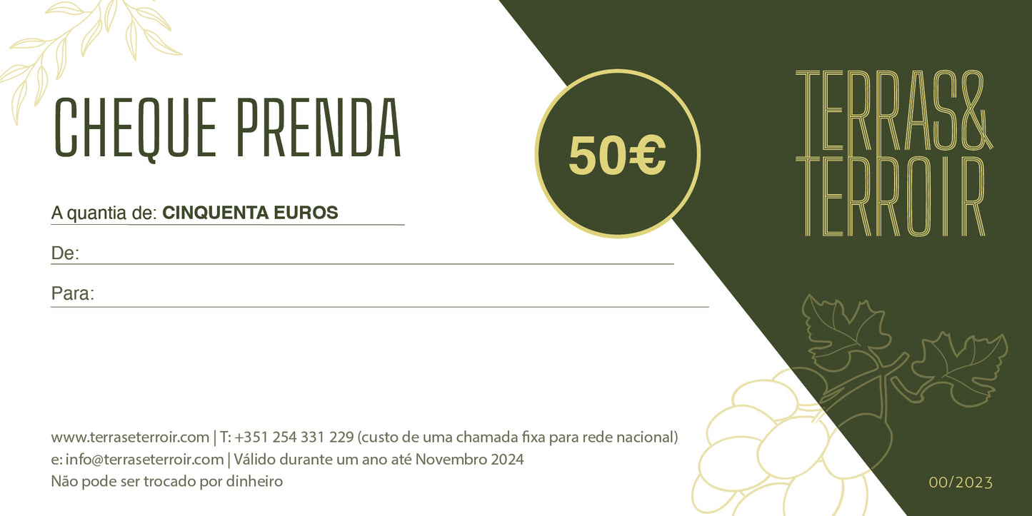 Cheque Prenda 50€