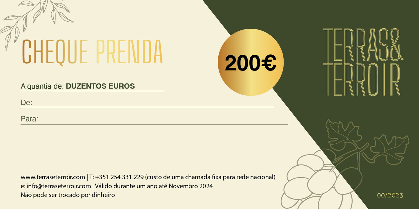 Cheque Prenda 200€